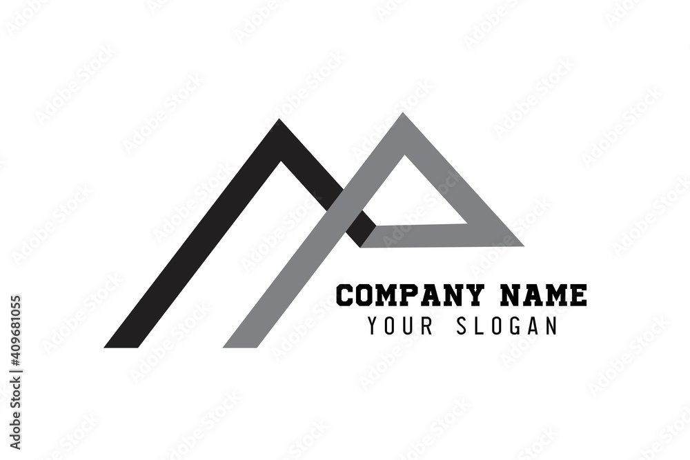 Flat illustration for an architect company logo Flat illustration for an architect company logo