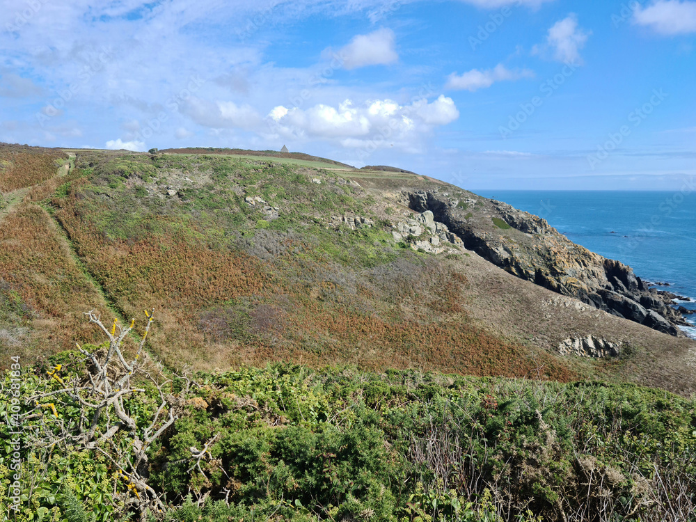 Guernsey Channel Islands, South Coast Cliffs Guernsey Channel Islands, South Coast Cliffs