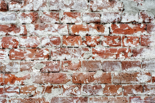 Wall of old brick. © dotsent