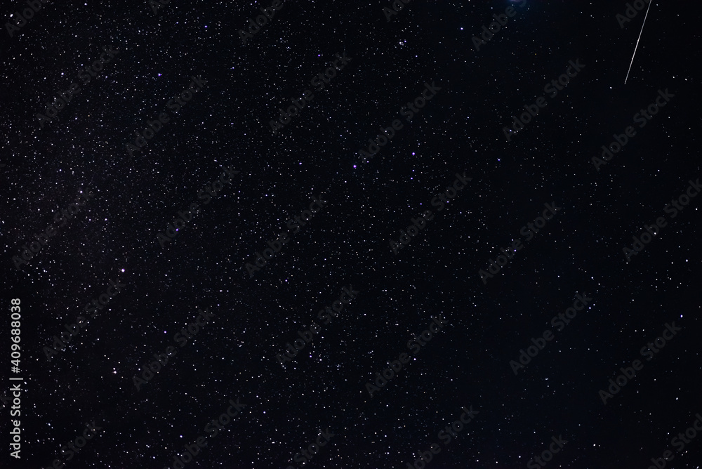 Stars in the night sky close-up. The summer night sky