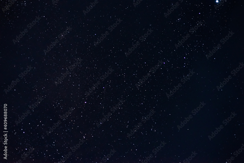 Stars in the night sky close-up. The summer night sky