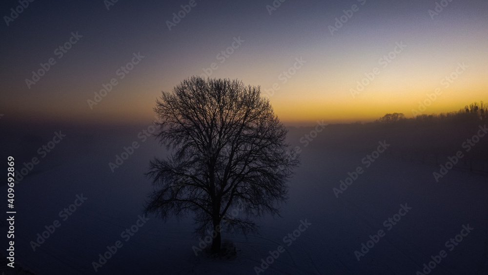 sunrise in the mountains