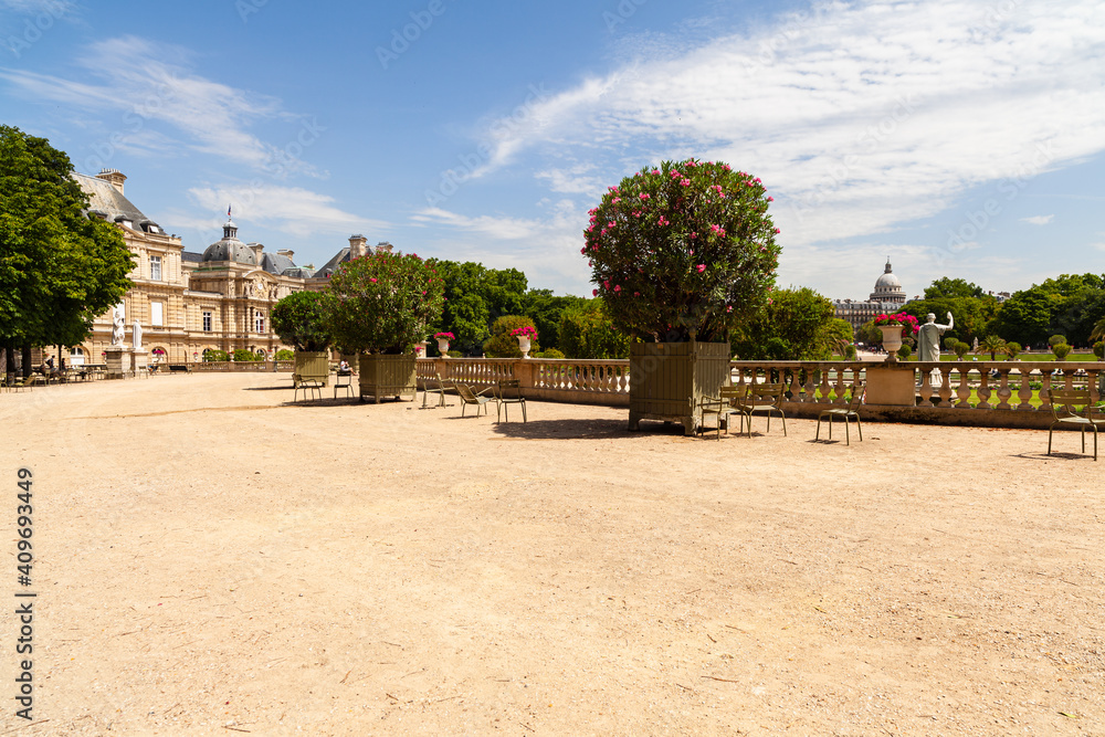Beautiful Luxembourg Gardens in Paris, France