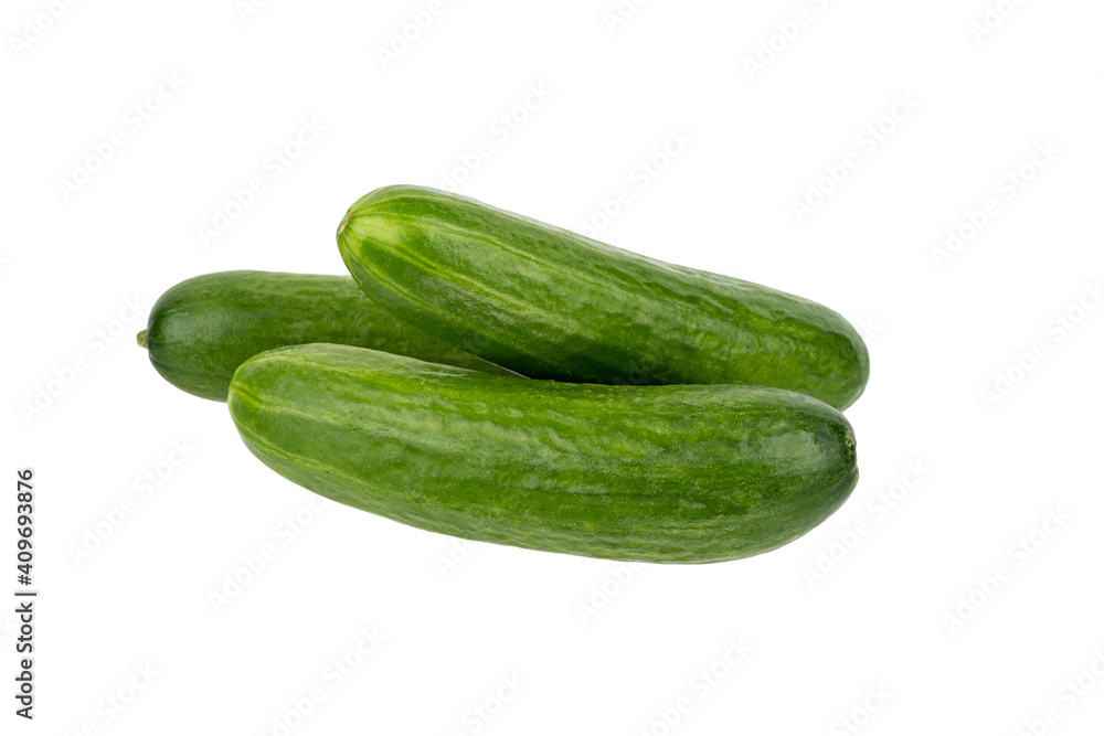 Fresh organic cucumber vegetable isolated on white Fresh organic cucumber vegetable isolated on white