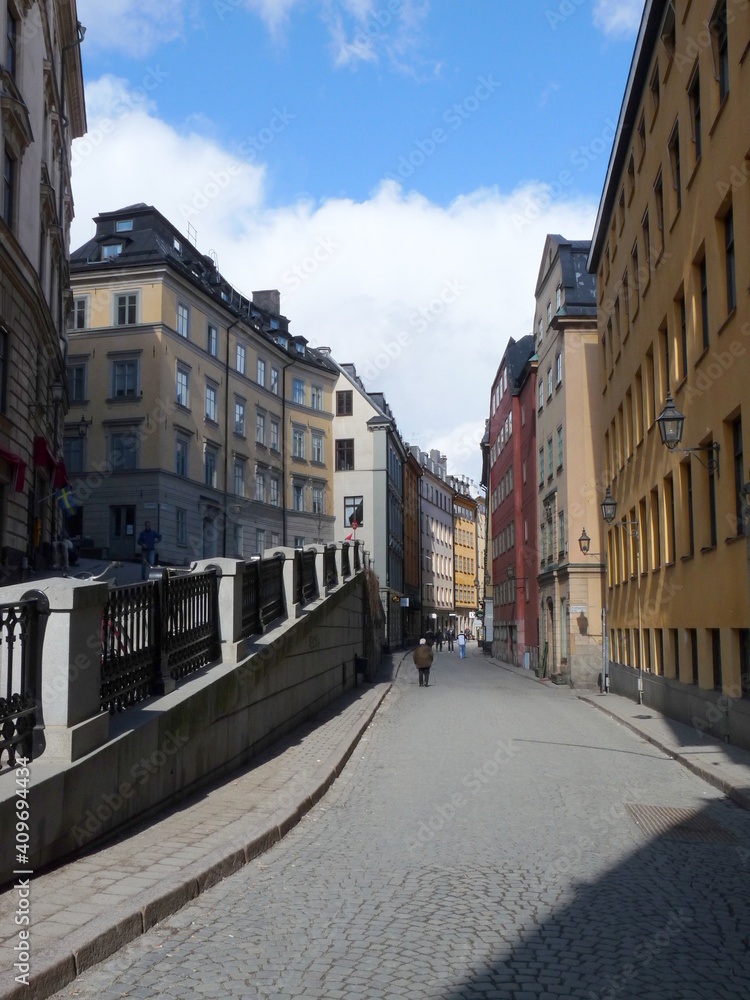 Walk through the streets of the old town of Stockholm, Sweden. Scandinavian travel. Euro-trip. 