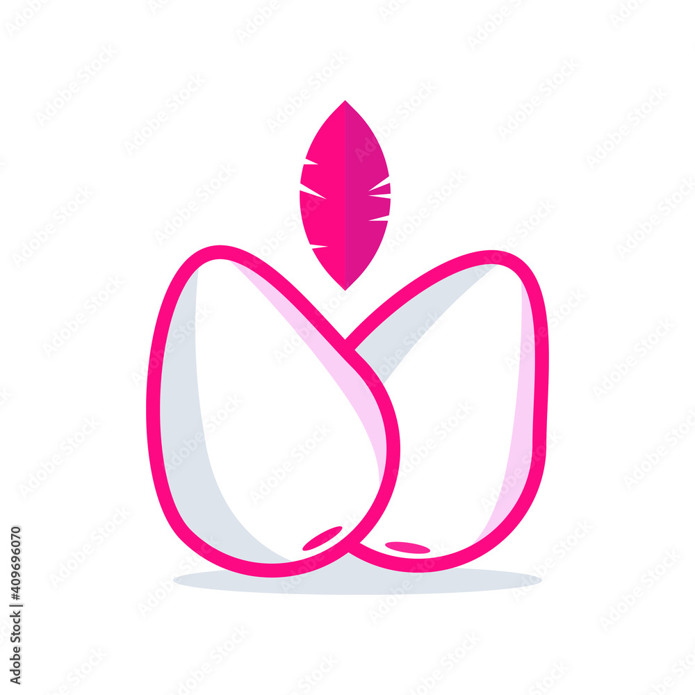 dutch durian fruit, and the flag inside, red line art design