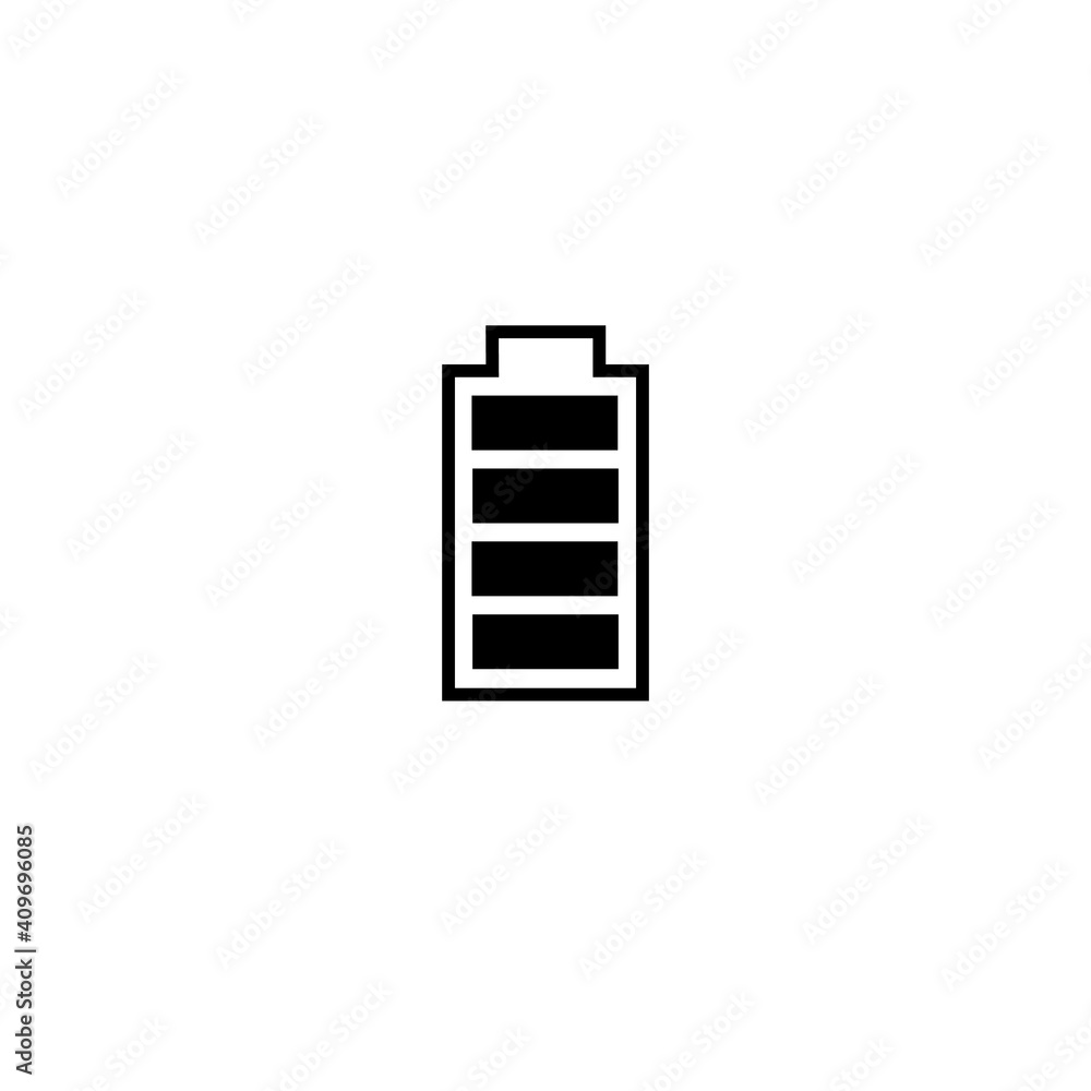 Isolated battery - battery icon. Vector drawing. Isolated battery - battery icon. Vector drawing.