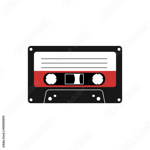 Vintage tape cassette. Vector illustration eps 10