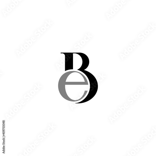 simple b and e logo
