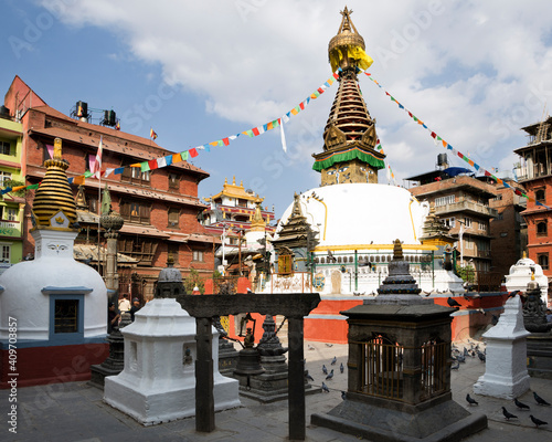 Kathesimbhu stupa in Kathmandu, Nepal photo