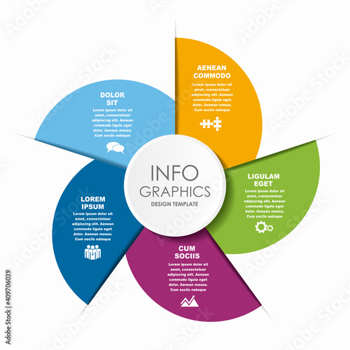 Infographic design template with place for your data. Vector illustration.