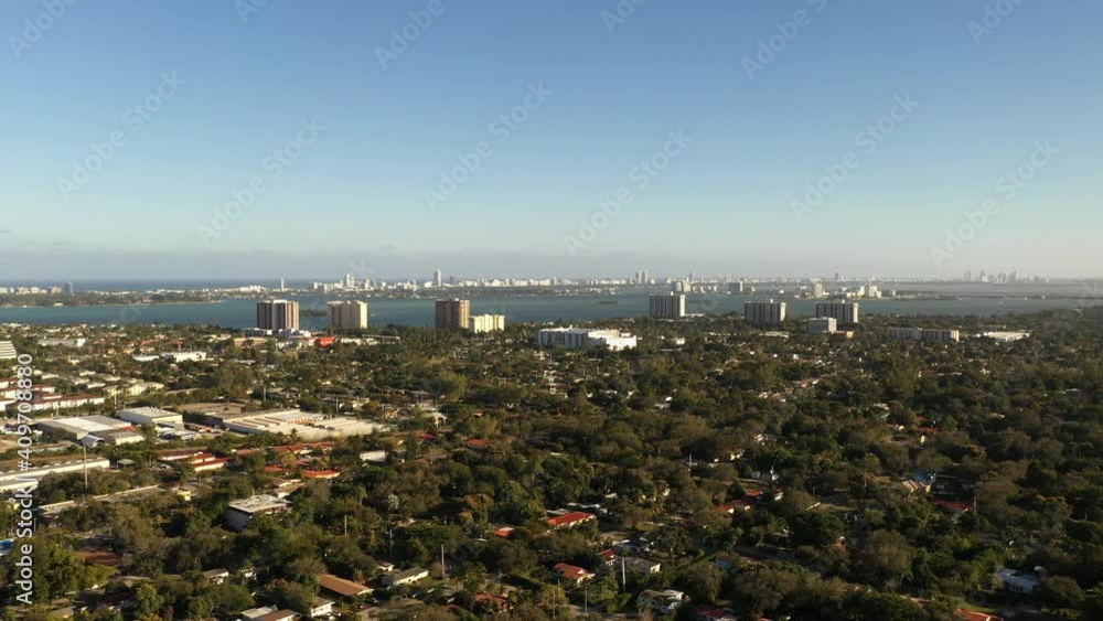 Aerial shot North Miami Florida 4k Aerial shot North Miami Florida 4k