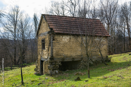 Old abandoned farm house. © magnetplus