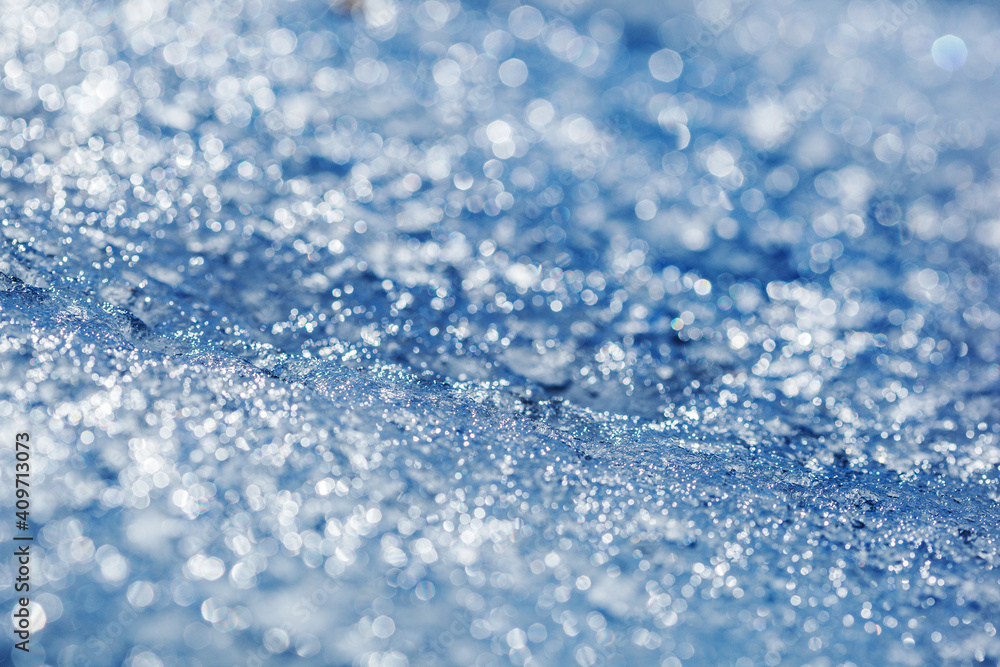Blue ice background Blue ice background