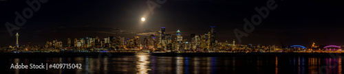 Seattle Skyline after Dark © Brad