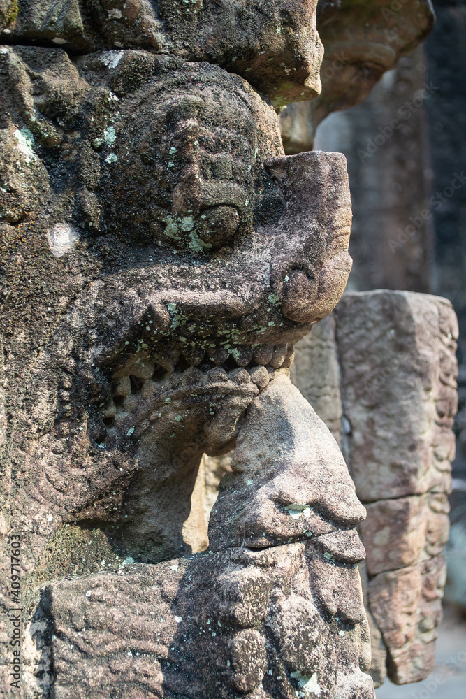 Travel through Cambodia at the temple complex. Travel through Cambodia at the temple complex.