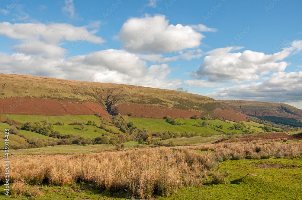 Fototapeta premium Black mountains in the autumn