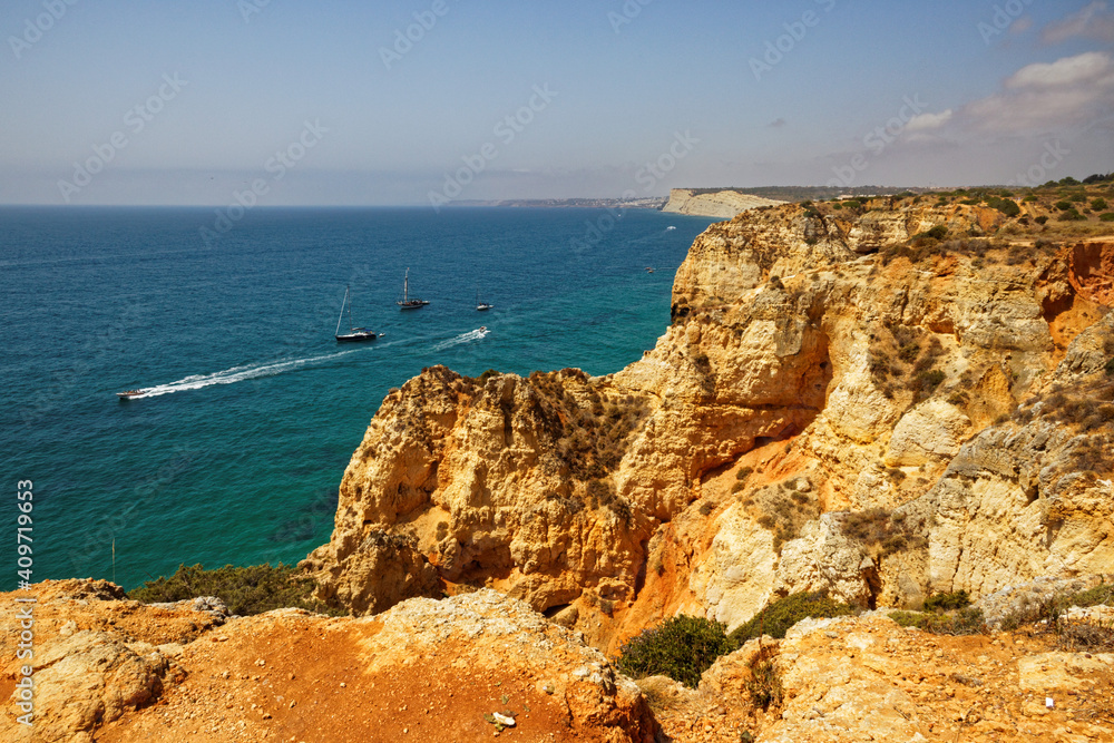 cliffs algarve portugal