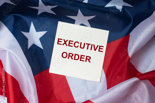Quadro em tela Executive order inscription. President's law and legislation