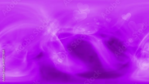 Lovely violet and pink colored hearts motion on artistic cloudy animation background.
Concept Valentine's Day  copy space greeting card.