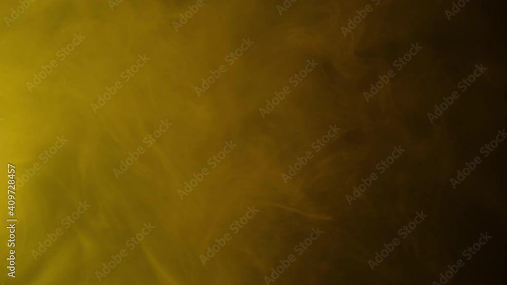 Yellow smog on the black background for business presentation Yellow smog on the black background for business presentation