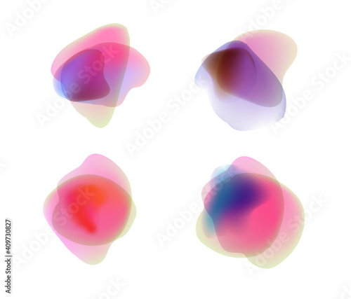 Abstract background with mesh gradient shape. Use it for print or web modern poster design. Vector illustration.