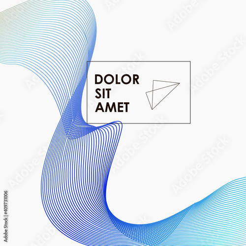Colorful smooth lines on background. Futuristic wallpaper. Futuristic design brochure. Line pattern. Layout template