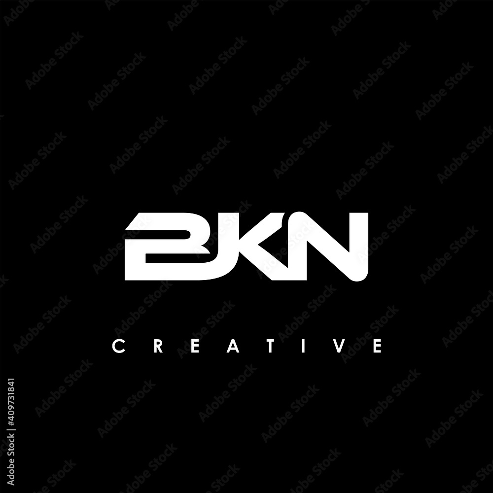 BKN Letter Initial Logo Design Template Vector Illustration