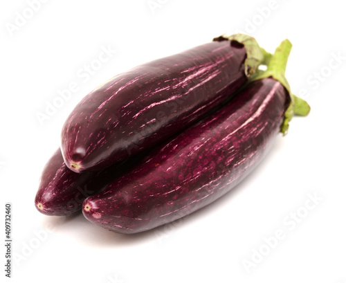 Wallpaper Mural long thin purple striped asian egglant isolated on white Torontodigital.ca