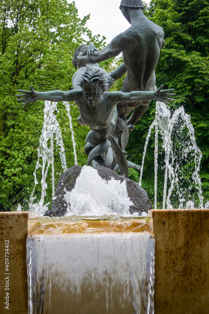 Joy of Life water fountain in Hyde Park, London, UK