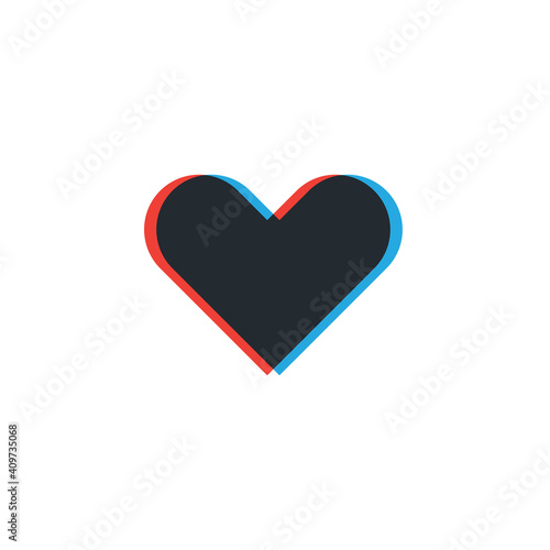 Heart Icon Vector. Color sh...