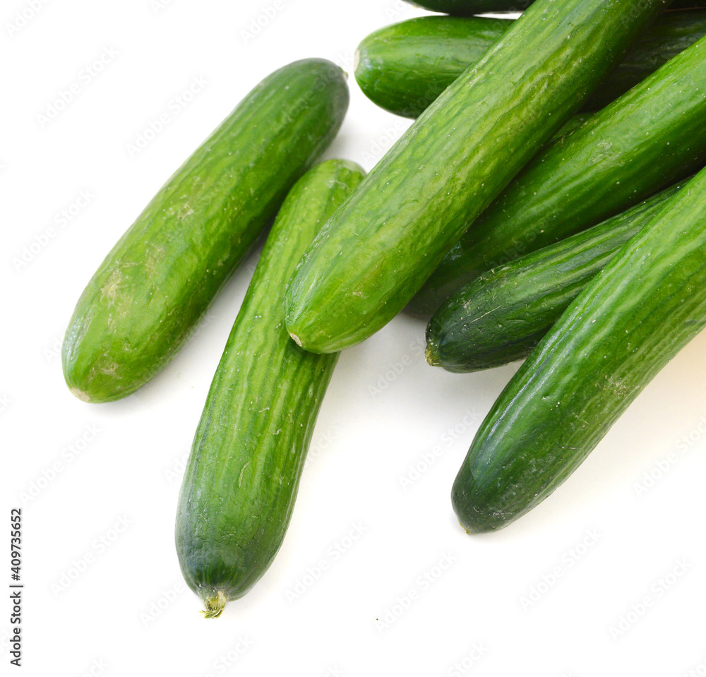 fresh cucumbers isolated on white fresh cucumbers isolated on white