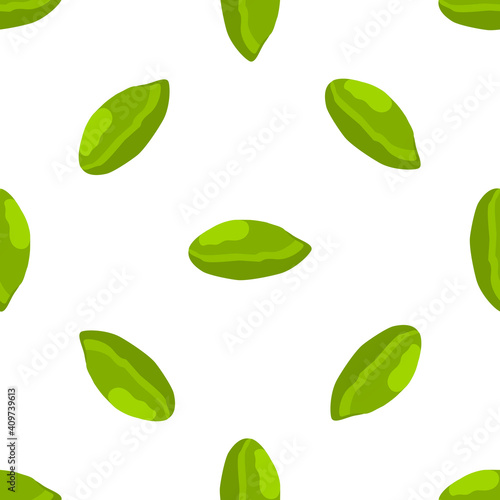 Illustration on theme big pattern identical types pistachio