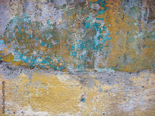 Vintage old damaged wall texture background.