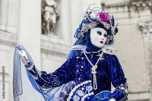 Mask in carnival of Venice photo