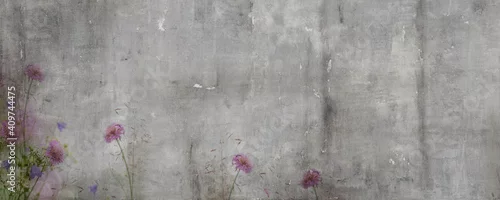 Panel kuchenny z motywem vintage cement textured floral pattern background with beige veins