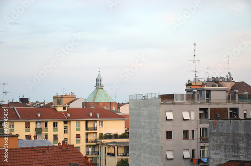 Picture of Milan's buildings during summer