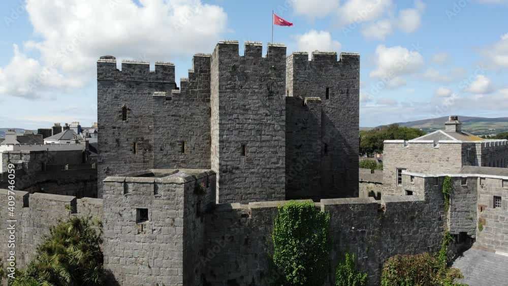 Castle Rushen, Isle of Man Aerial View Castle Rushen, Isle of Man Aerial View