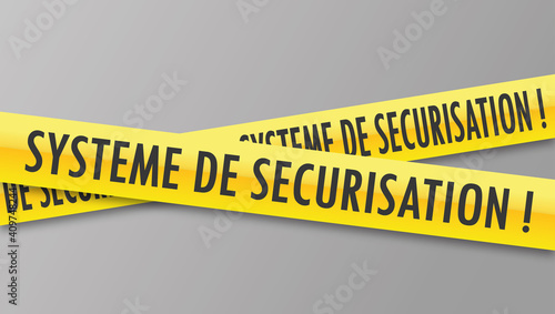 Logo système de sécurisation.