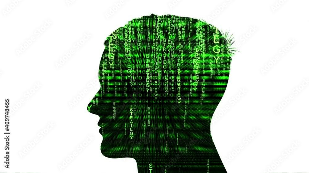 Silhouette of man strategy concept Silhouette of man strategy concept