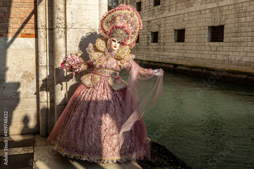 Mask in carnival of Venice photo