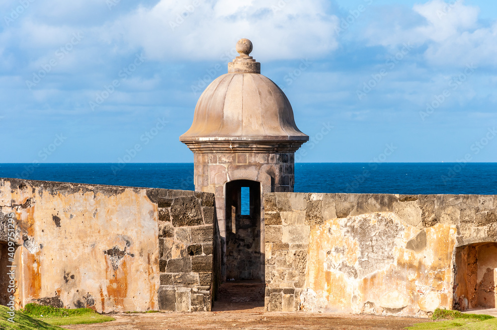 Castillo San Felipe Del Morro Watchtower Lookout, Old San Juan, Puerto Rico Castillo San Felipe Del Morro Watchtower Lookout, Old San Juan, Puerto Rico