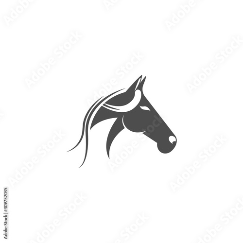 Horse logo icon design template vector