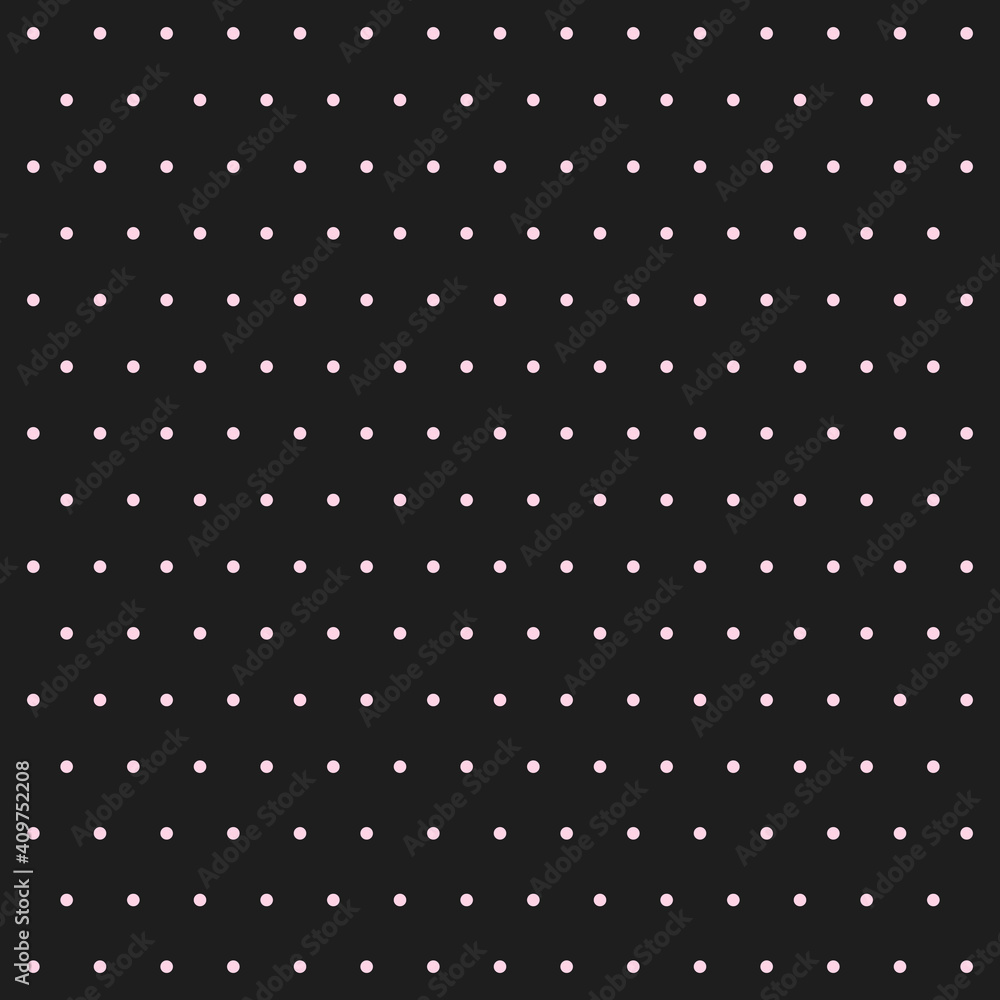 Valentines day pattern polka dots. Template background in pink and black polka dots . Seamless fabric texture. Vector illustration Valentines day pattern polka dots. Template background in pink and black polka dots . Seamless fabric texture. Vector illustration