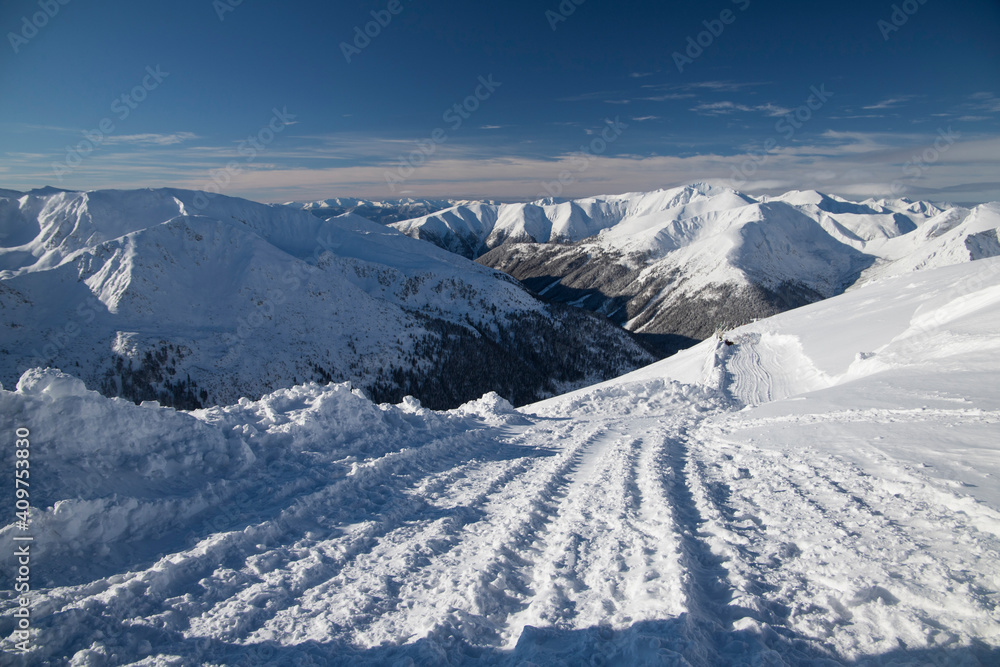 Tatra mountains in Poland in winter