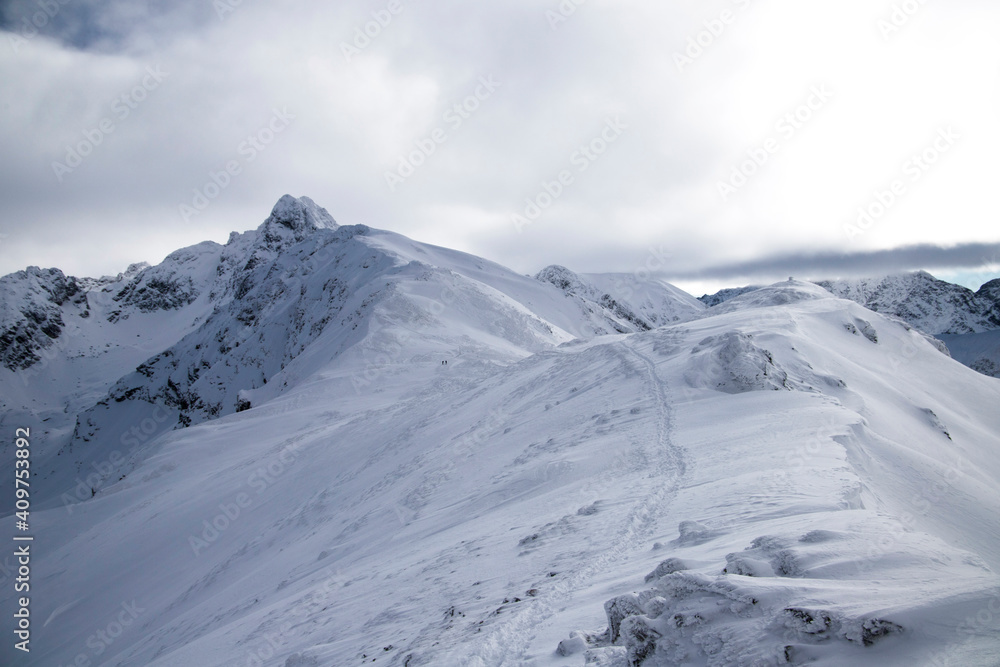 Tatra mountains in Poland in winter