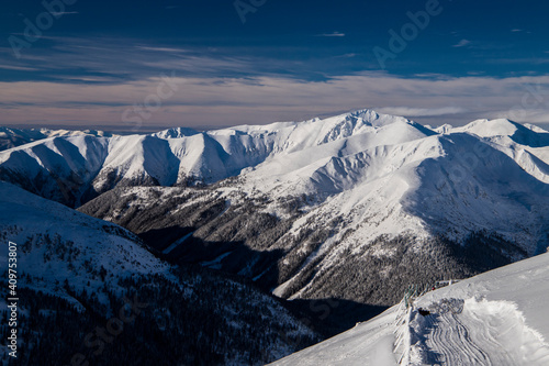 Fototapeta Naklejka Na Ścianę i Meble -  Tatra mountains in Poland in winter