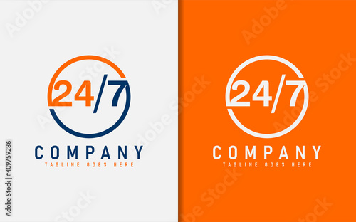 24 Hours for 7 Days Business Logo Design.