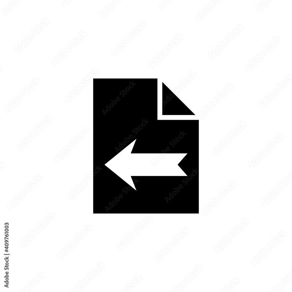 Import file icon for web and mobile UI design. Import file icon for web and mobile UI design.
