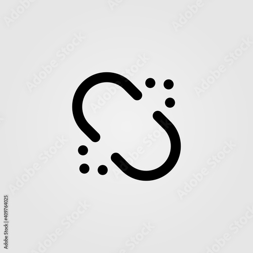 A broken link or broken seo backlink vector icon.